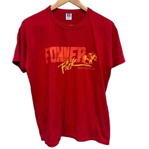 VTG‎ Russell Athletic Fonner Park Horse Racing T Shirt S.S. Nebraska Men's Large